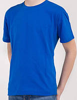 Футболки детские/ подросток синие однотонные, 86 - 158 см.