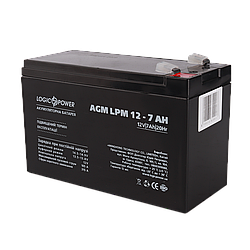 Акумулятор кислотний AGM LogicPower LPM 12 - 7.0 AH