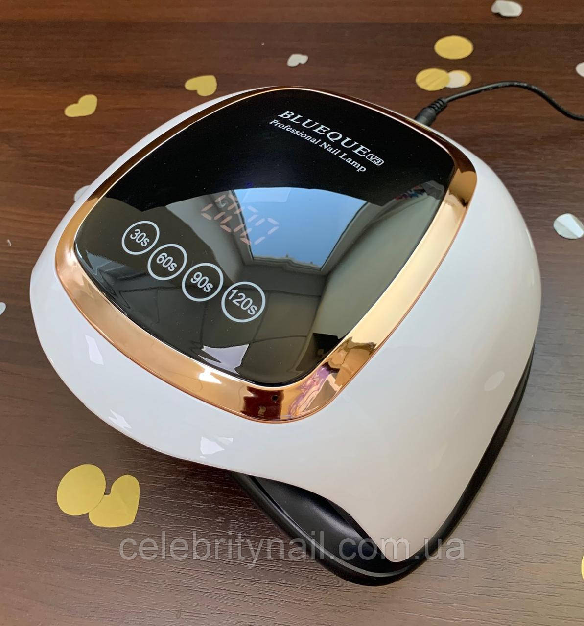 Лампа для сушіння гель лаку SUN BQ-V3 Gold, 168 Вт