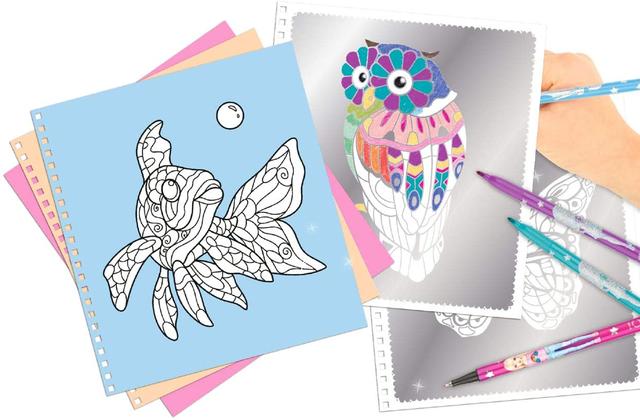 Depesche 10622 Colouring Book Fantasy Model Silver Art