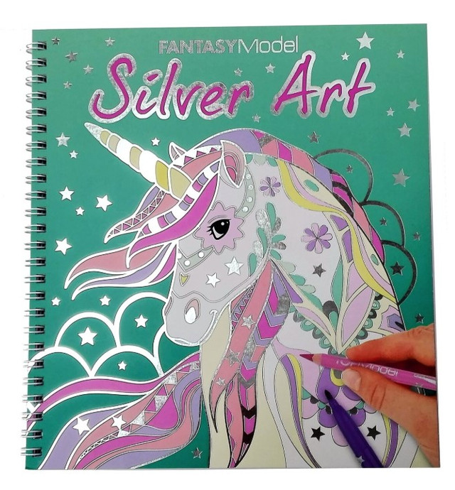 Depesche 10622 Colouring Book Fantasy Model Silver Art