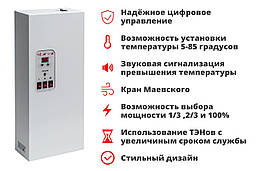 Електрокотел опалення STARVA 4.5 кВт із цифровим керуванням (220/380V) без насоса/габарити 480*200*100 мм