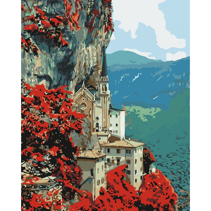 Картина за номерами 40х50 см. Madonna della Corona. Ідейка. КНО2258