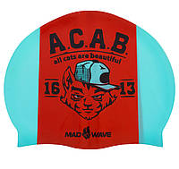 Шапочка для плавания MadWave A.C.A.B. M055823000W: Gsport