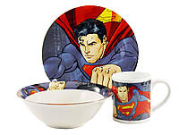 Набір дитячого посуду Interos 3 предмети Супермен (ТО-5)