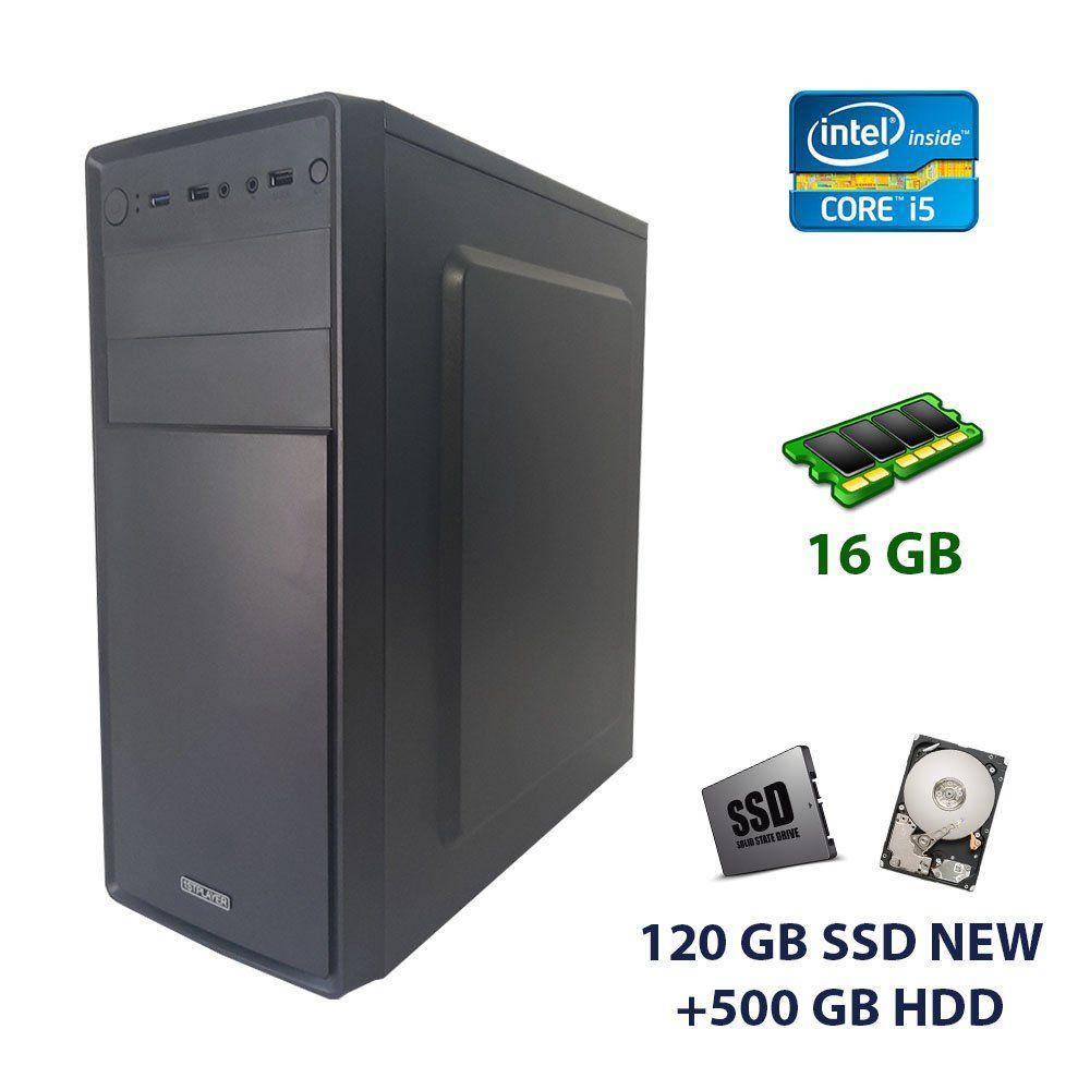 1stPlayer A2 Tower NEW / Intel Core i5-3470 (4 ядра по 3.2 - 3.6 GHz) / 16 GB DDR3 (4x 4 GB) / 120 GB SSD