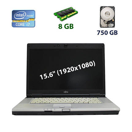 Fujitsu Celsius H700 / 15.6" (1920x1080) TFT IPS / Intel Core i7-620M (2 (4) ядра по 2.66 - 3.33 GHz) / 8gb DDR3 / 750 GB HDD / nVidia Quadro FX, фото 2