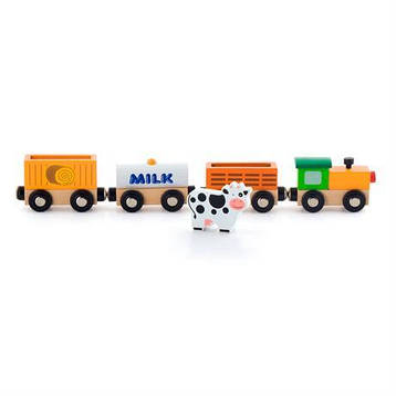Набір для залізниці Viga Toys Поїзд-ферма (50821), фото 2