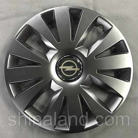 Ковпаки Opel R15 срібло — (SJS ke2069) — комплект (4 шт.)