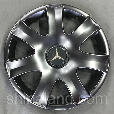 Ковпаки Mercedes-Benz R15 срібло — (SJS ke2122) — комплект (4 шт.)