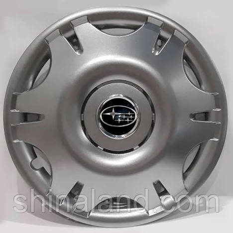 Ковпаки Subaru R15 срібло — (SJS ke1204) — комплект (4 шт.)