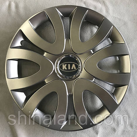 Ковпаки Kia R15 срібло — (SJS ke2202) — комплект (4 шт.)