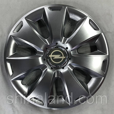 Ковпаки Opel R15 срібло — (SJS ke2350) — комплект (4 шт.)
