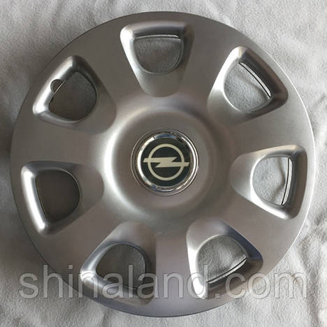 Ковпаки Opel R15 срібло — (SJS ke2377) — комплект (4 шт.)