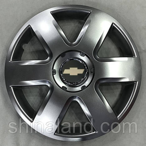 Ковпаки Chevrolet R15 срібло — (SJS ke2391) — комплект (4 шт.)