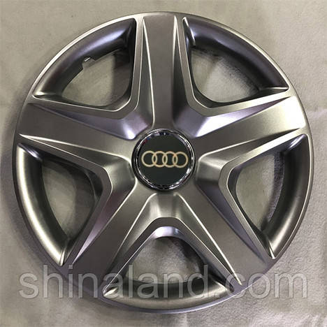 Ковпаки Audi R15 срібло — (SJS ke2471) — комплект (4 шт.)