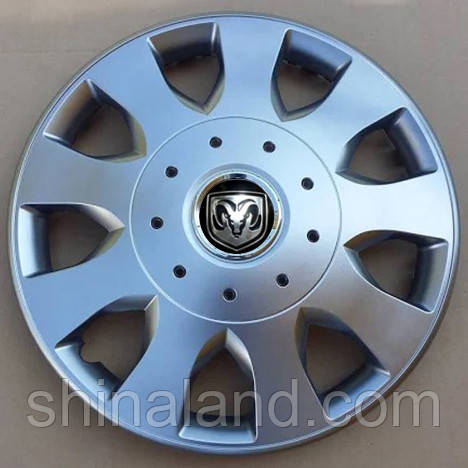 Ковпаки Dodge R16 срібло — (SJS ke1581) — комплект (4 шт.)