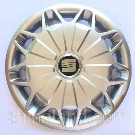 Ковпаки Seat R16 срібло — (SJS ke2744) — комплект (4 шт.)