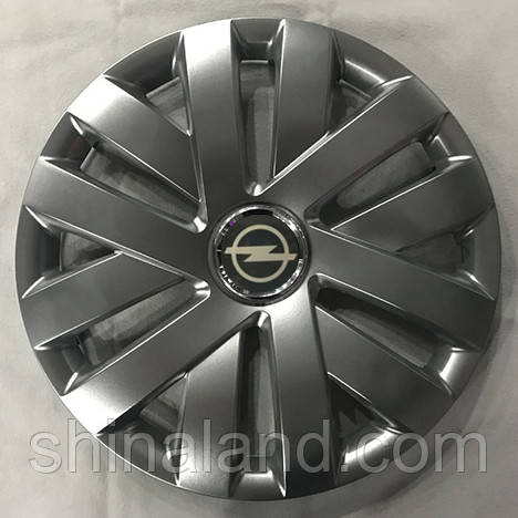 Ковпаки Opel R15 срібло — (SJS ke1845) — комплект (4 шт.)