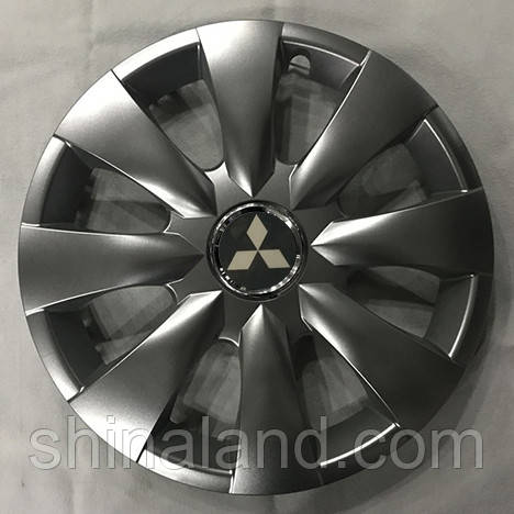 Ковпаки Mitsubishi R15 срібло — (SJS ke1871) — комплект (4 шт.)