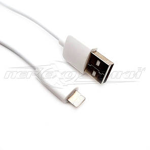 Кабель USB to Lightning (добра якість), 1 м, білий, фото 4