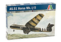 AS - 51 HORSA. Сборная модель британского планера в масштабе 1/72. ITALERI 1116