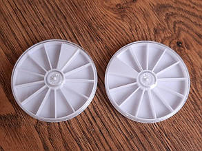 Органайзер круглий для стразів 12 комірок висота 2 см, діаметр 8 см уп 2 шт.