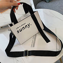 Яскрава молодіжна сумка Life is always sunny, фото 2