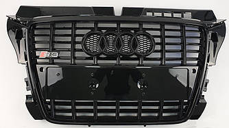 Решітка радіатора Audi A3 8P (08-12) стиль S3 (чорна)