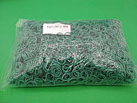 Резинки для вязания зелени №15 ( зеленая )*1,2мм 1 кг "Plast" (1 пачка)