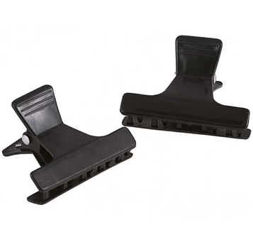 Зажим для волосся пластиковий чорний Sibel