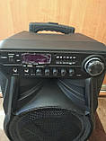 Колонка на акумуляторі з бездротовим мікрофоном ZPX ZX-7771/120W (USB/Bluetooth/FM), фото 4