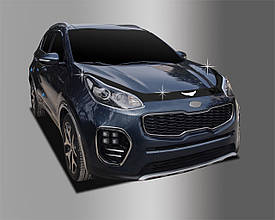 Дефлектор капоту (мухобійка) KIA Sportage 2016-2020 (Autoclover D597)