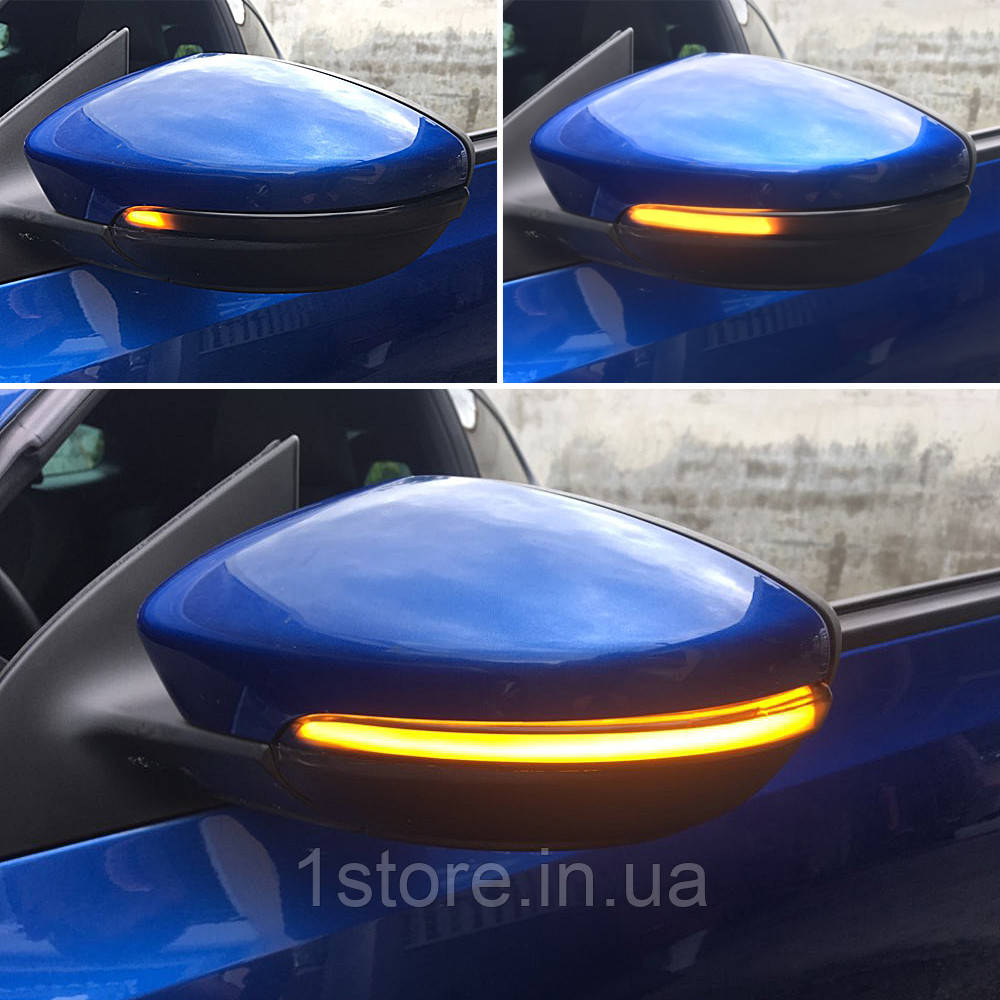 Динамічний повторювач повороту в дзеркало Passat B7, CC, Jetta вказує повороту