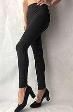 Класичні жіночі лосини (батал)No10 чорний, фото 3