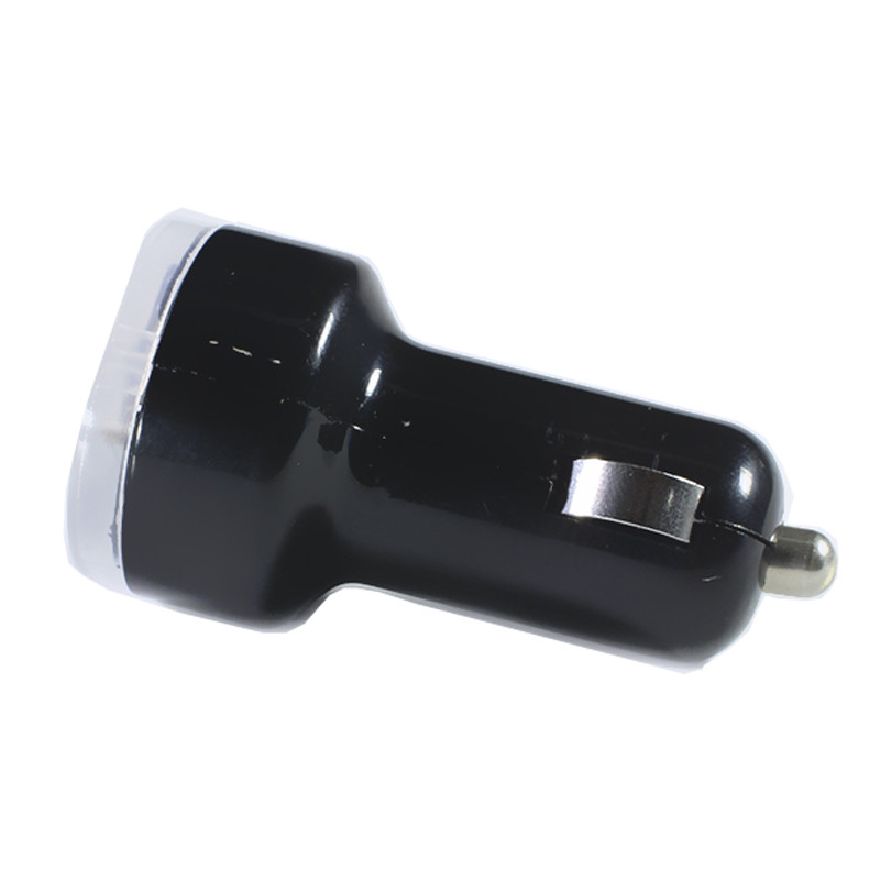 ϞЗарядное устройство Lesko USBx2 (2.1A/1А) Black автомобильное для навигатора телефона планшета и смартфона - фото 3 - id-p1231184986