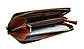 Гаманець жіночий шкіряний клатч великий travel SULLIVAN kgb84-1(19.5) світло-коричневий, фото 2
