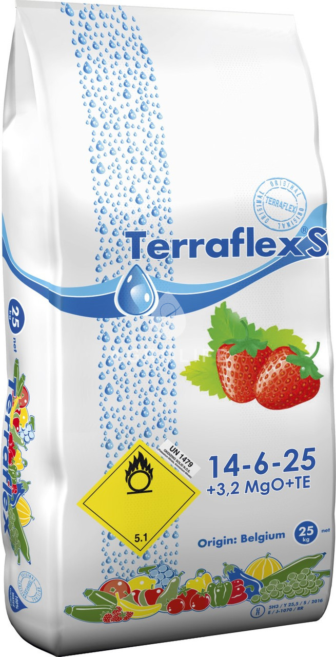 Комплексне добриво Terraflex Террафлекс S (14-6-25 + 3,2 MGO + ТЕ) 25 кг