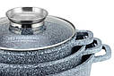 Набір посуду з мармуровим покриттям Edenberg EB-8040 з 16 предметів, фото 4
