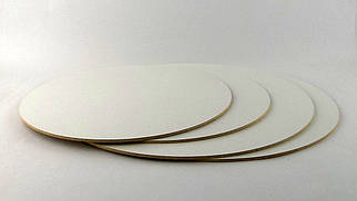 Підкладка для торта кругла 20 см ( ДВП) посилена біла