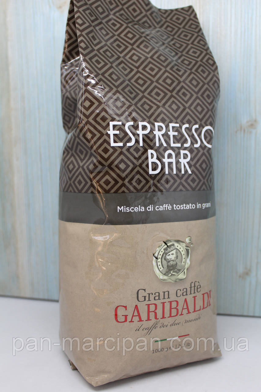 Кава зернова Gran Caffe Garibaldi Espresso Bar 1кг Італія, фото 1