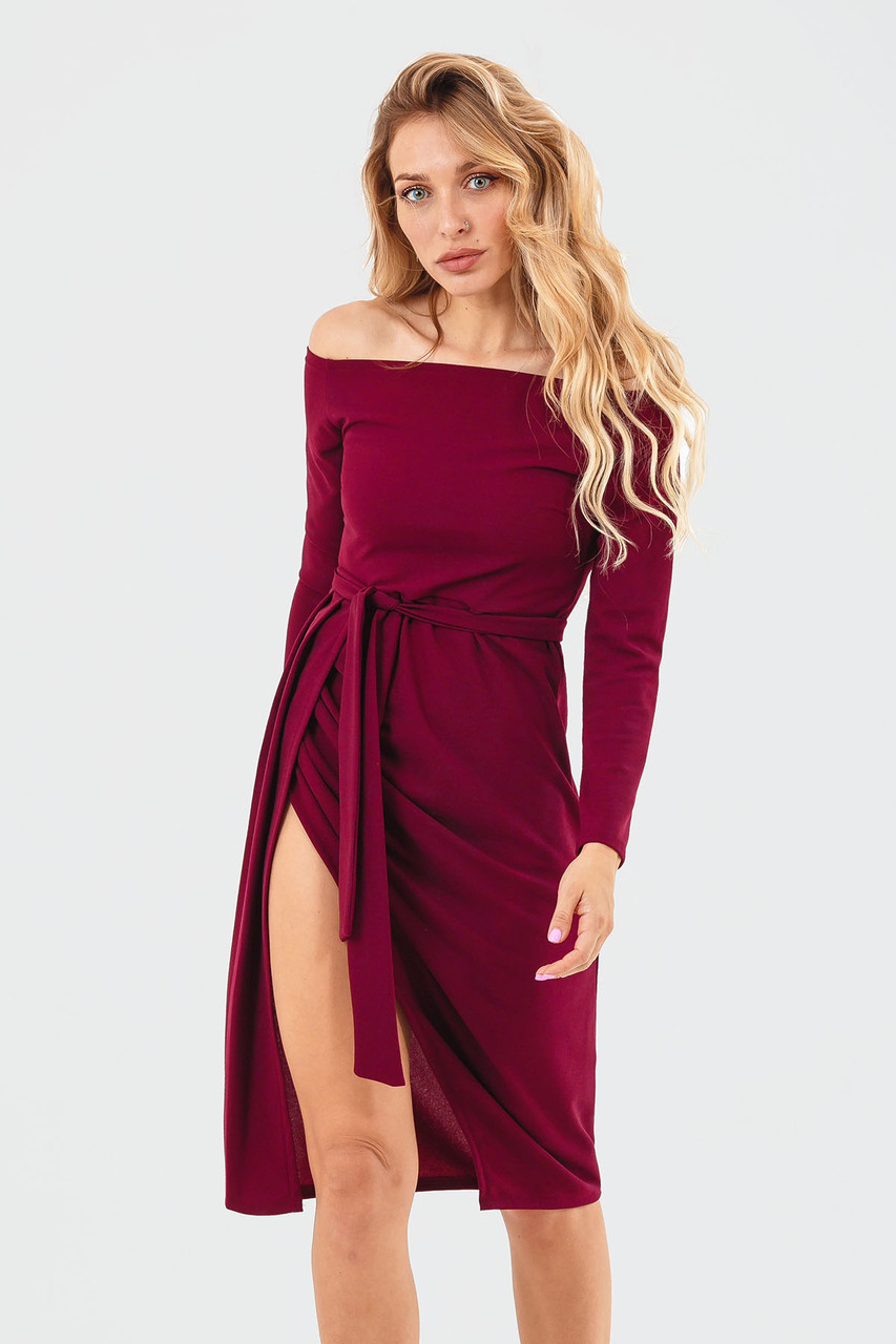 Изысканное веченее платье Sharlin, марсала