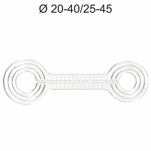 Пластина Обвод трубы универсальный Ø 20-40/25-45 для натяжных потолков ...