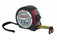 Рулетка 7,5 мх25 мм, нейлон, 2 стопи, магніт//HAISSER Compact