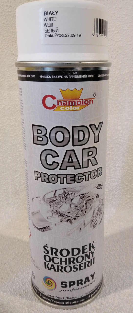 Антигравій в аерозолі білий Champion Body Car Protector 500 мл