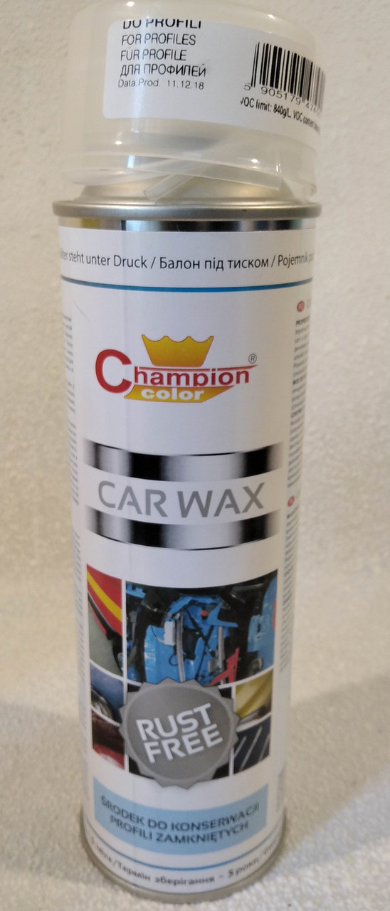 Акнтеникор для внутрішніх порожнин (віск) Champion Car Wax