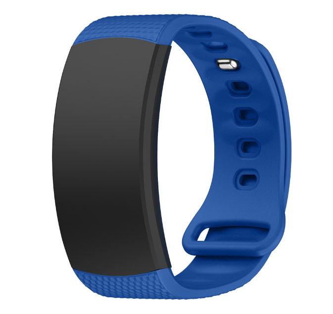 Силіконовий ремінець Primo для фітнес браслета Samsung Gear Fit 2 / Fit 2 Pro (SM-R360 / R365) - Blue S