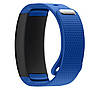 Силіконовий ремінець Primo для фітнес браслета Samsung Gear Fit 2 / Fit 2 Pro (SM-R360 / R365) - Blue S, фото 2