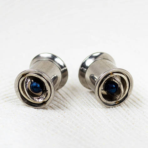 Тунелі сталеві сріблясті Сатурн (пара), фото 2