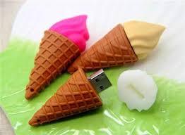 Фігурні флешки Dinosaur Driver 16GB Ice cream Темно-жовтий